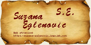 Suzana Eglenović vizit kartica